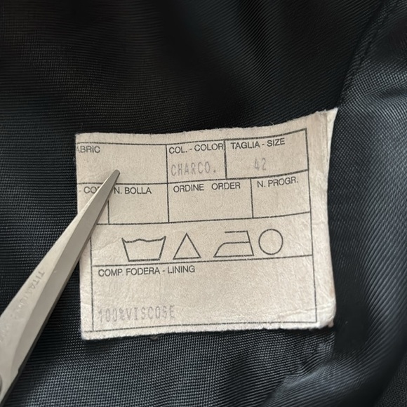 Barney’s NY Vintage Wool/Cashmere Coat, Detachable Faux Fur Collar, 42 (US S) - Picture 11 of 12